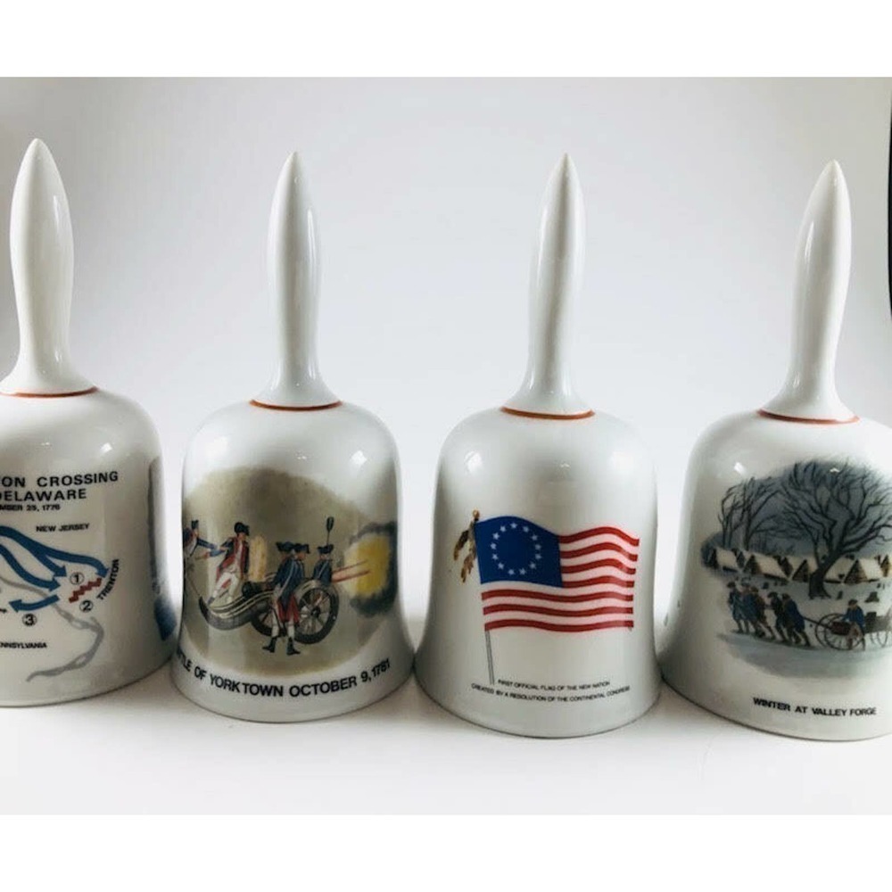 Danbury Mint Porcelain Ringing Bells - US America themed - Picture 5 of 8